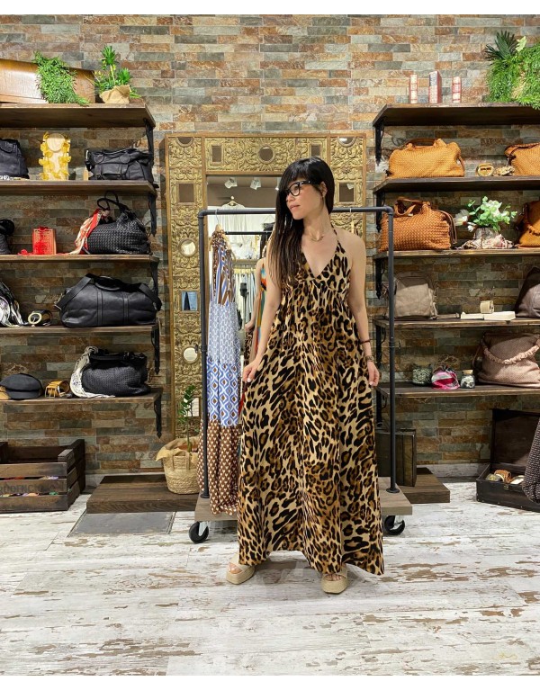vestido animal print